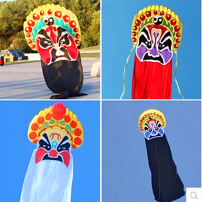 free shipping 8m peking opera kite flying soft kite outdoor toy latawiec kite for adults cometa cerf volant weifang kite factory