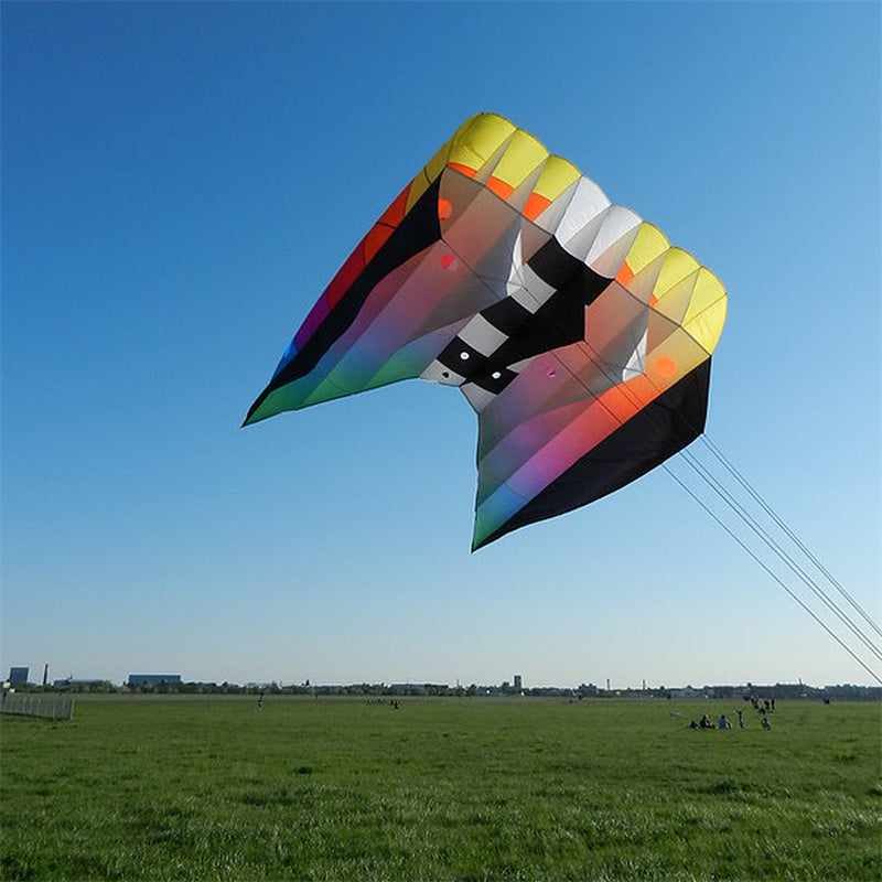Flow Forms Pilot Lifter Kite 6㎡~12㎡ Large Single Line Parafoil Kite Line Laundry Soft Inflatable Kite 30D Ripstop Nylon with Bag
