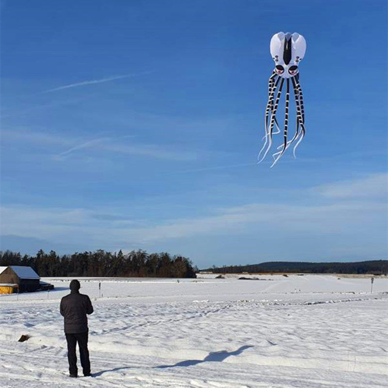 free shipping 20m large octopus kite show soft kite flying nylon kites for adults professional kites cerf windsurf papalote
