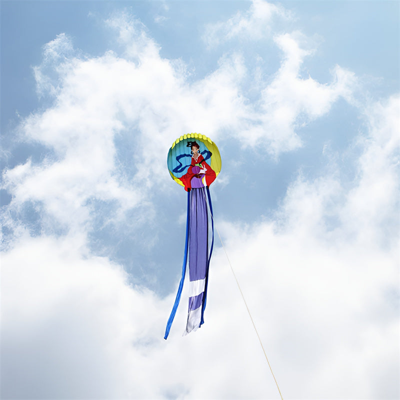 free shipping 12m traditional kites moon fairy maiden kite flying soft kite factory walk in sky inflatable kites factory koi