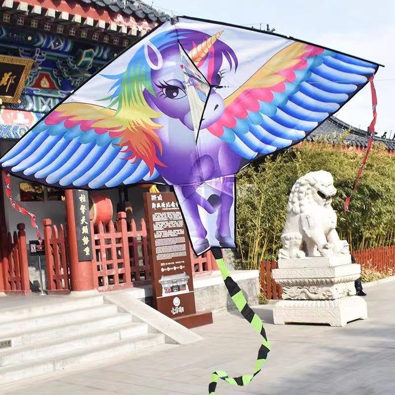 free shipping cartoon kites flying for children kites outdoor toys kids kite line weifang bird kite factory ikite parachute koi