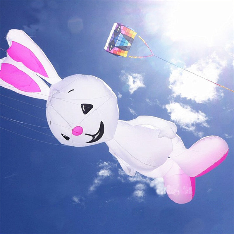Free Shipping 5m Rabbit Kite Line Laundry Pendant Soft Inflatable Show Kite for Kite Festival 30D Ripstop Nylon Fabric with Bag