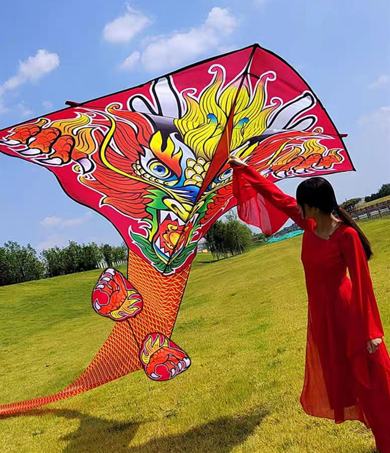 free shipping 100m chinese dragon kite flying handle line large kite snake kites for kids cometas paragliding windsurf