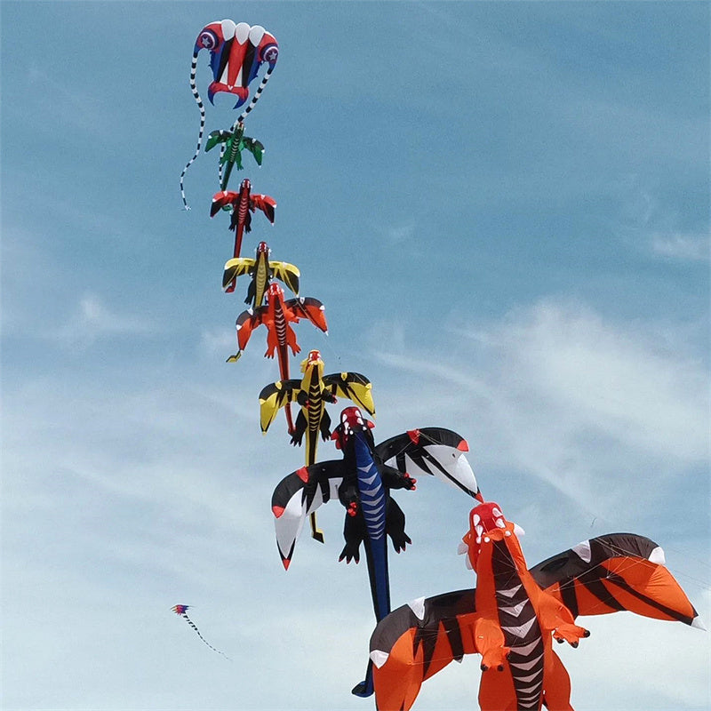 Free Shipping 7㎡~16㎡ Trilobite Kite Large Single Line Parafoil Kite Line Laundry Soft Inflatable Kite 30D Ripstop Nylon with Bag