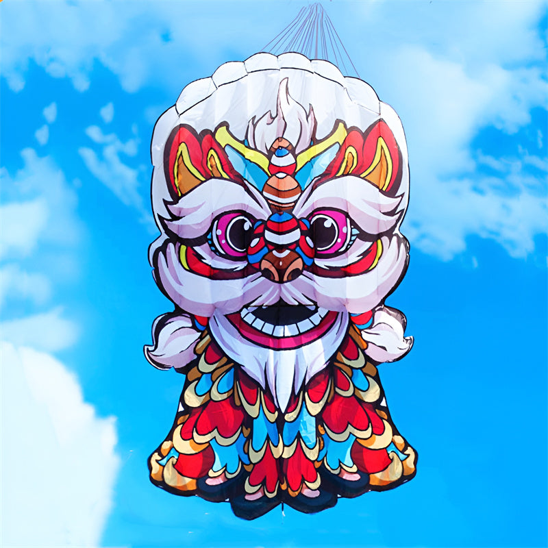 free shipping lucky lion kite flying soft kite for adults kites line traditional kite professional kite inflatable factory koi