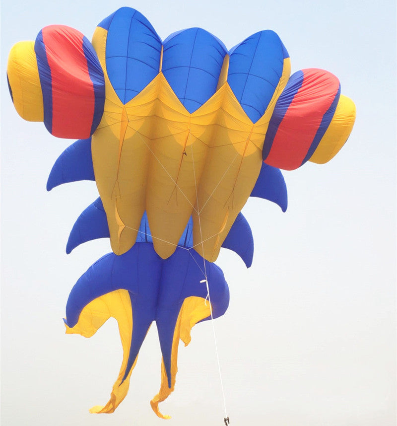 free shipping 10m fish soft kite flying professional kites reel large inflatable kite for adults kite windsocks real parachute