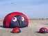 free shipping ladybird kite soft kites for kids can walk not flying ripstop nylon outdoor game toys weifang kites factory