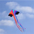 free shipping flying rainbow kite nylon fabric line kids kites factory outdoor toys large kite reel delta kite for adults kites