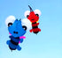 free shipping 3d bee kite pendant large soft kite fly nylon kite inflatable kite outdoor toy wind sock flag giant kites to fly
