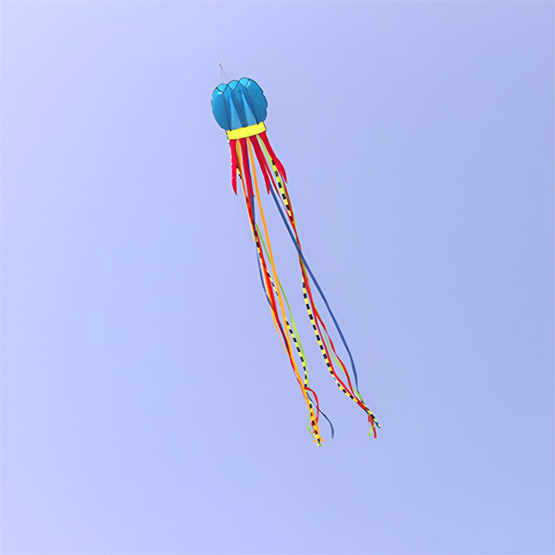 free shipping 8m jellyfish kites flying toys for kids kites line outdoor sports beach kites reel weifang kites factory ikite koi