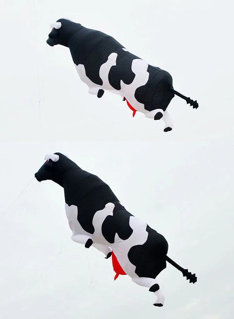 free shipping 3m cow kite pendant kite factory outdoor fun sports for adults kites and rays and lines paragliding rainbow high