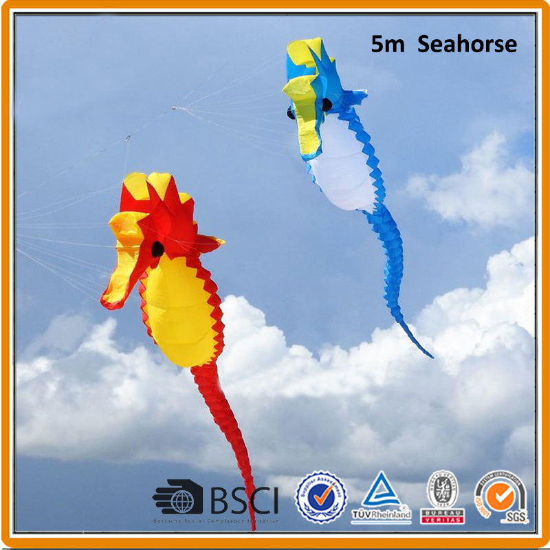 free shipping seahorse kites for adults soft kite string flying outdoor toys power infaltable kites pendant kitesurf factory