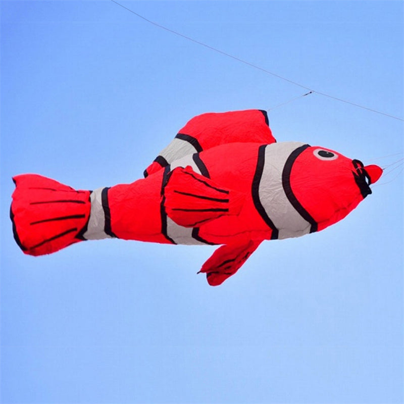 Free Shipping 7color 2.45m~3m Fish Kite Line Laundry Pendant Soft Inflatable Show Kite for Kite Festival 30D Ripstop Nylon Fabric with Bag