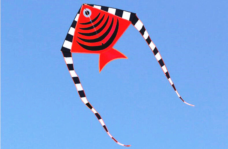 free shipping fish kite flying outdoor game toys for kids ripstop nylon kite fabric children kite for adults kite bird eagle fly