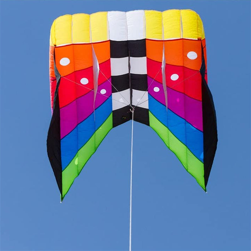 Flow Forms Pilot Lifter Kite 6㎡~12㎡ Large Single Line Parafoil Kite Line Laundry Soft Inflatable Kite 30D Ripstop Nylon with Bag