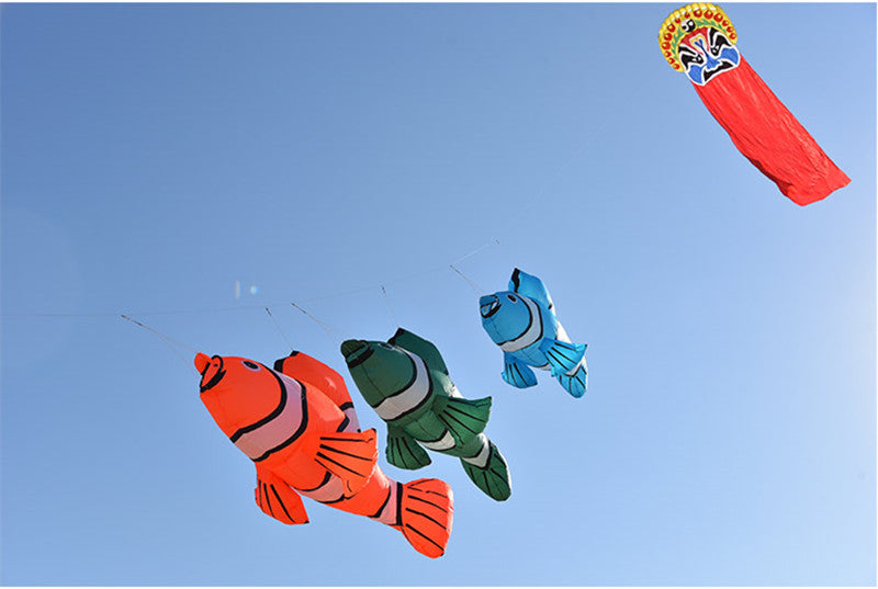 free shipping flying fish kite pendant giant soft kite string pilot kevlar cerf-volant papalotes cometas beach kite for children