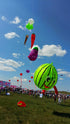 free shipping large leaves kite flying outdoor soft kite nylon fabric pendant windsock kite factory watermelon kite adults kites