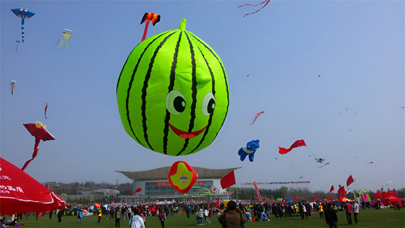 free shipping large leaves kite flying outdoor soft kite nylon fabric pendant windsock kite factory watermelon kite adults kites