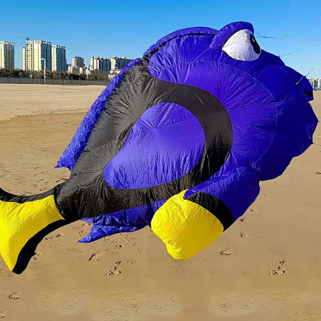 Free Shipping 3m Fat Fish Kite Line Laundry Pendant Soft Inflatable Show Kite for Kite Festival 30D Ripstop Nylon with Bag