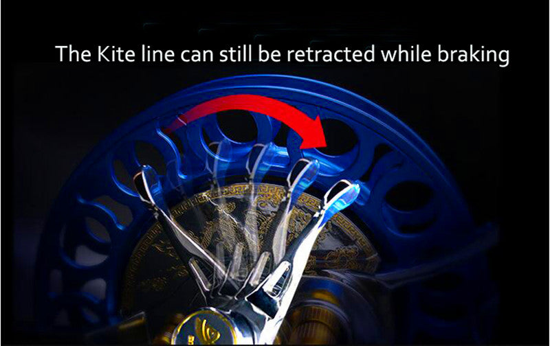 free shipping large professional kite reel for adult kites flying octopus kite string Three speed shift steel kite wheel dragon