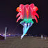 free shipping 20m led octopus kites flying trilobites kite for adults kite string line windsurfing led fish kites with battery