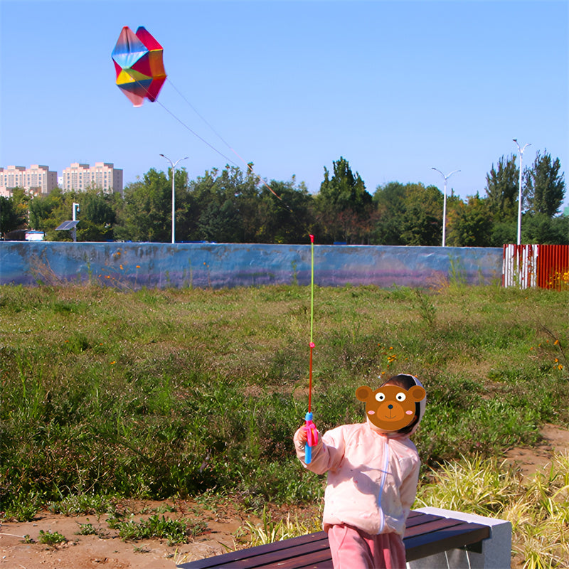 free shipping PE rotating kite flying toys for children kites 3d kites snake coil show kites colorful flying weifang kites fish