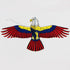 free shipping 2pcs/lot mini kites flying for children kite line 3d kite pocket kite for kids fishing rod dynamic wing PE kite