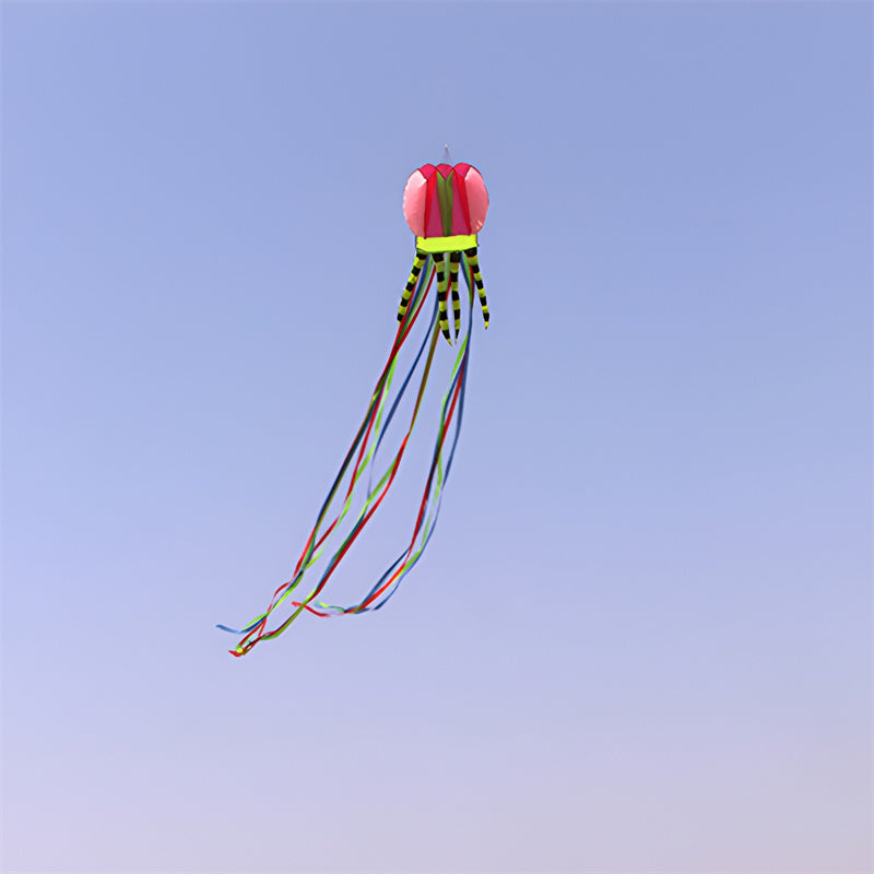free shipping 8m jellyfish kites flying toys for kids kites line outdoor sports beach kites reel weifang kites factory ikite koi
