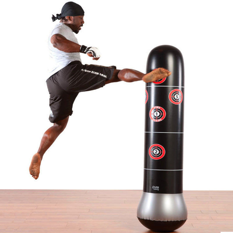 Free Shipping 160cm inflatable tumbler boxing column for adults sports Fitness Thicken soft punching bag Sandbags factory