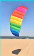 free shipping 210cm dual line sport power kite flying for new beginner parachute rainbow umbrella nylon fabric paraglider koi