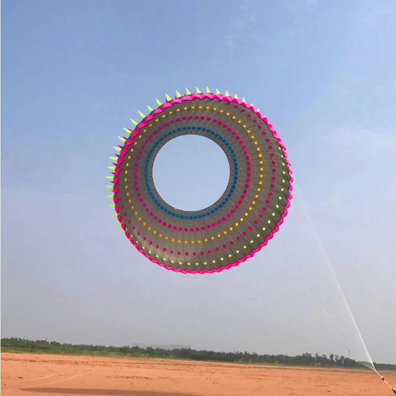 free shipping 15m ring kites flying outdoor professional winds kites rainbow kites dragon paragliding display kite factory ikite