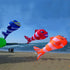 free shipping 3d clown fish kite pendant inflatable kite string reel animated kites bird kite for adults kites flying dragon koi