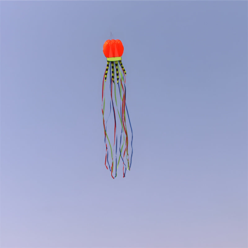 free shipping 8m jellyfish kites flying toys for kids kites line outdoor sports beach kites reel weifang kites factory ikite koi