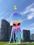 Free Shipping 12m Rainbow Octopus kites inflatable toys parachute windsurf colorful flying kites large outdoor games Kite string