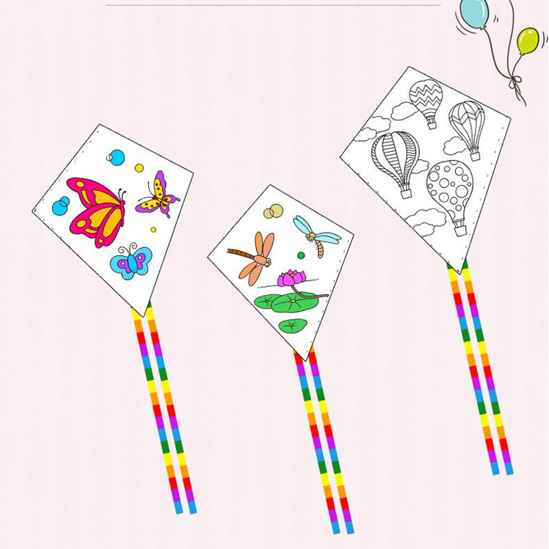 free shipping diy kite blank kite line ripstop nylon fabric kite factory painting kite diamond kites for children kites toys koi