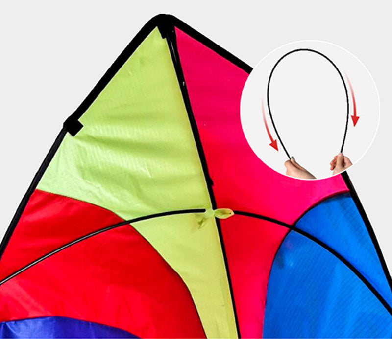 free shipping large rainbow flying kite breeze easy to fly Chinese wind outdoor toys for adults rainbow