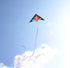 free shipping 2m large rainbow delta kite with 10m tails flying line kids kites factory delta kites windsocks kite string reel