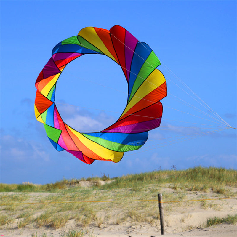 Free Shipping 2m Snake Spinning Windsock Ring Kite Line Laundry Inflatable Show Kite for Kite Festival Best 30D Ripstop Nylon with Bag