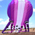 free shipping large octopus kite for adults soft kite professional kites factroy kiteboard power inflatable kites nylon wind air