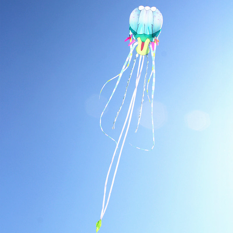 free shipping 18m jellyfish kite flying inflatable kite windsocks huge kite wheel for adults outdoor game trilobites kites pipa