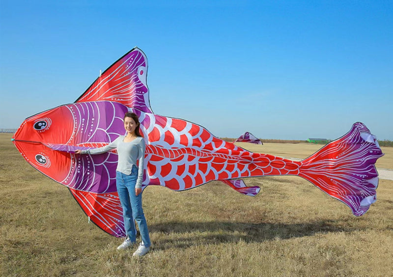 free shipping new fish kites giant kites for adults professional winds kites ripstop fabric Kite flying Outdoor toys koi fish