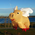 Free Shipping 3m Pig Kite Line Laundry Pendant Soft Inflatable Show Kite for Kite Festival 30D Ripstop Nylon with Bag