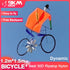 Free Shipping Dynamic Bicycle Kite 1.2m*1.5m Line Laundry Single Line Show Kite for Kite Festival 30D Ripstop Nylon with Bag