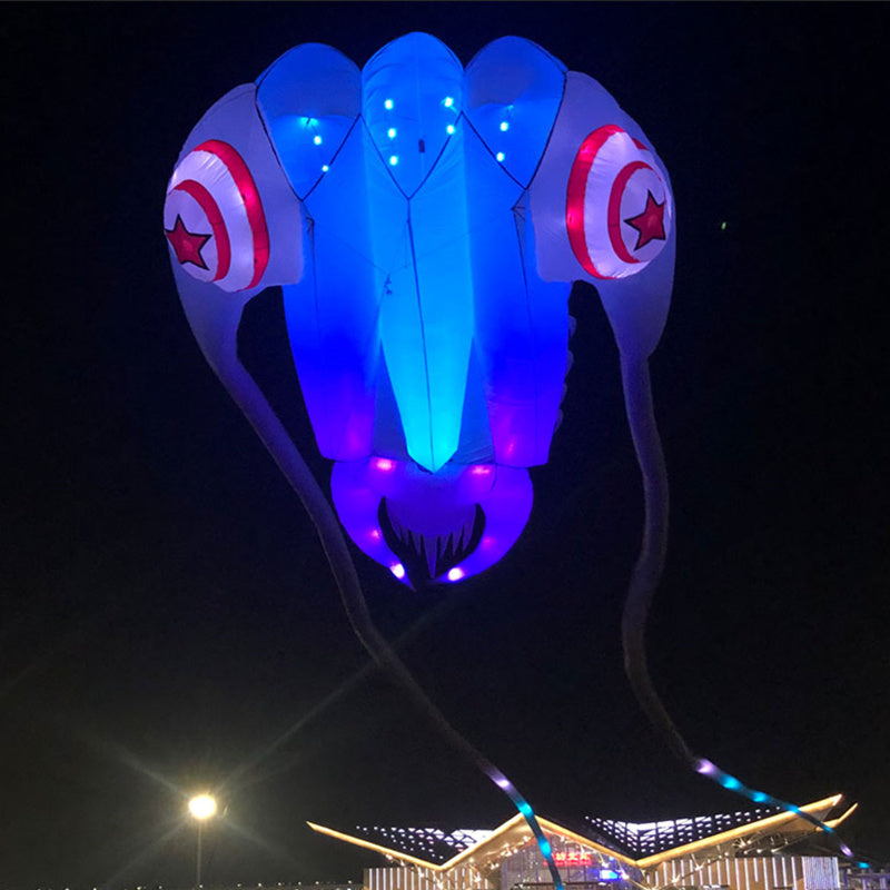 Free Shipping led kites flying for adults kites led octopus kites jellyfish kites goldfish kites trilobites kites inflatable