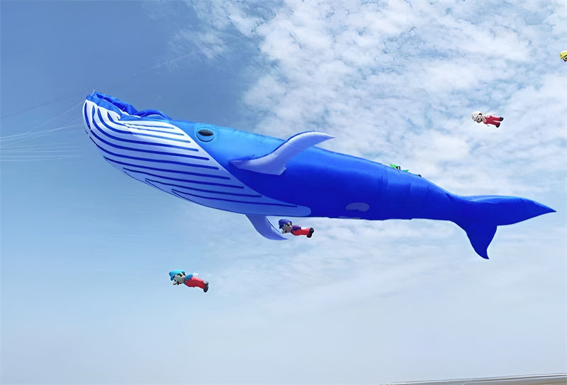 free shipping 20m whale kite pendant giant kite flying shark kite nylon fabric professional kite factory weifang kaixuan kites