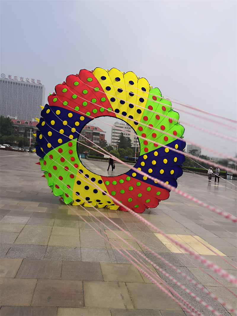 free shipping large kite ring flying windsocks kites factory kite accessories octopus kite parachute dragon line winds kites
