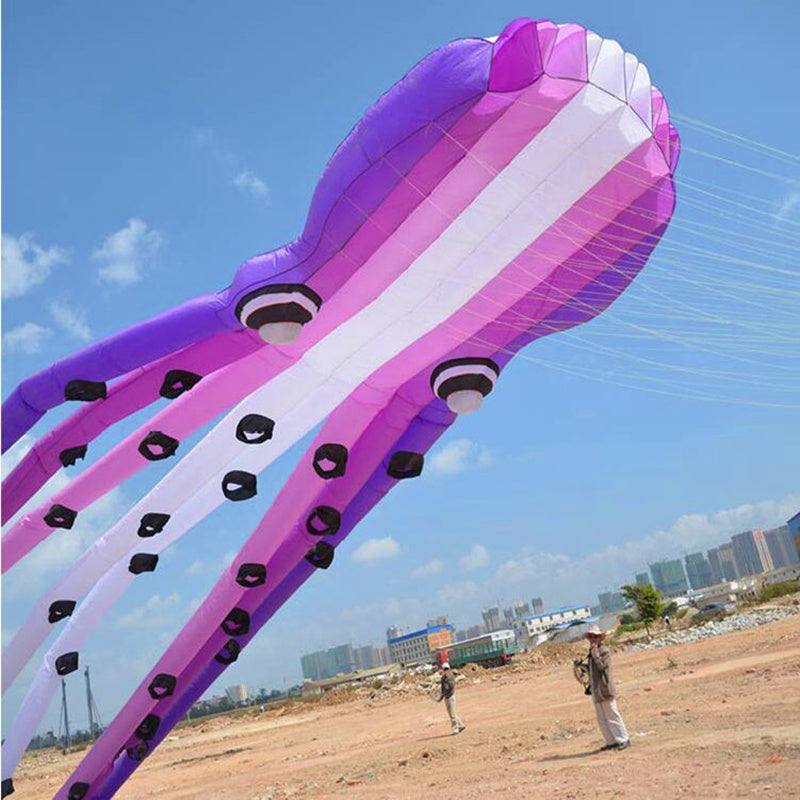 free shipping large octopus kite for adults soft kite professional kites factroy kiteboard power inflatable kites nylon wind air