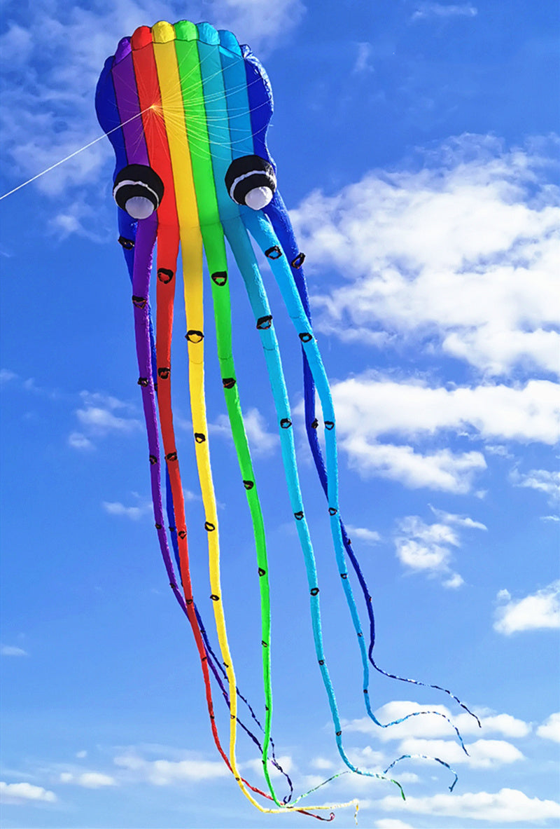 Free Shipping 23m octopus kites windsurfing flying papalotes for adults parachute garden toys sports large outdoor games Power
