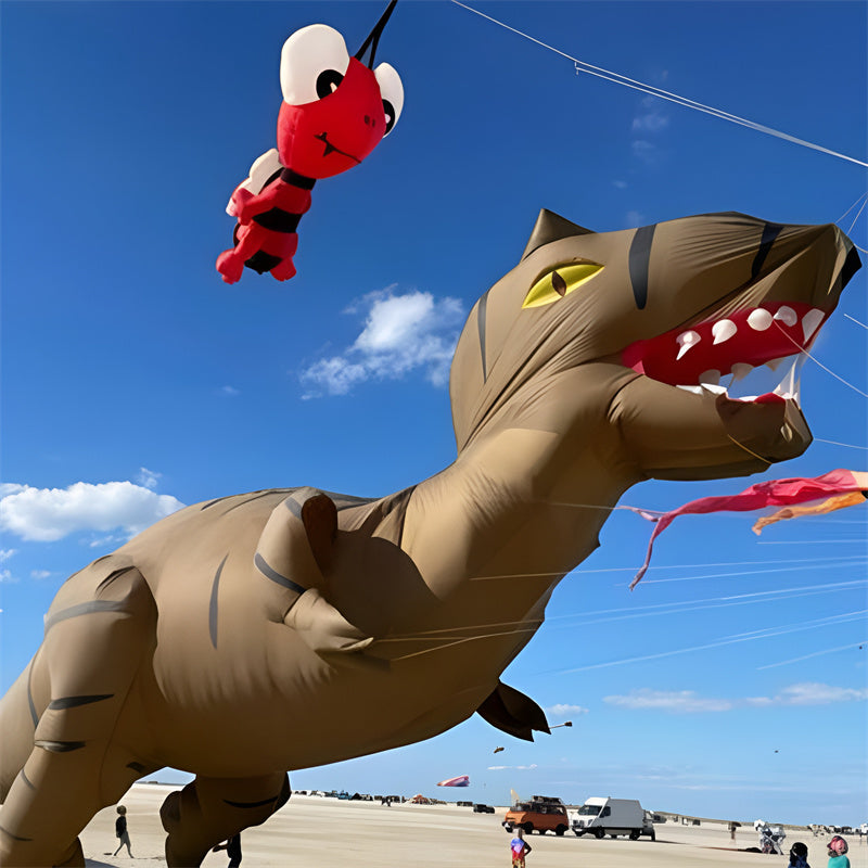 Free Shipping 6m~10m Overlord Dragon Kite Line Laundry Pendant Soft Inflatable Show Kite for Kite Festival 30D Ripstop Nylon with Bag
