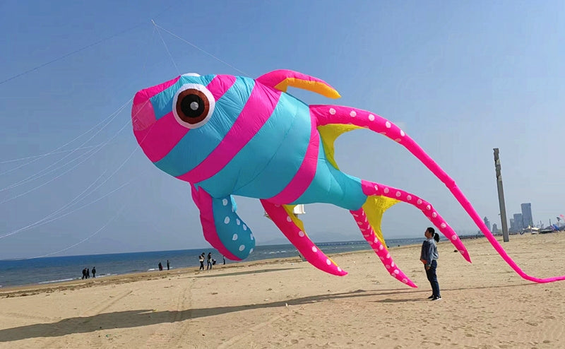 Free Shipping fish kites flying kites pendant kites windsocks outdoor fun toys kite line toy sports kite surfing fishing sling